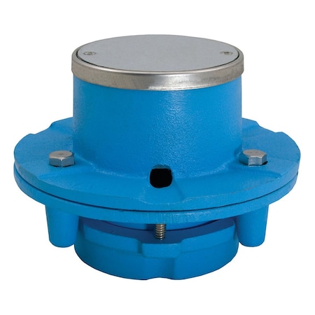Jones Stephens 2in. No Caulk Code Blue Shower Drain with 6in. Base and 3-1/2in. Stainless Steel Round Strainer D64502